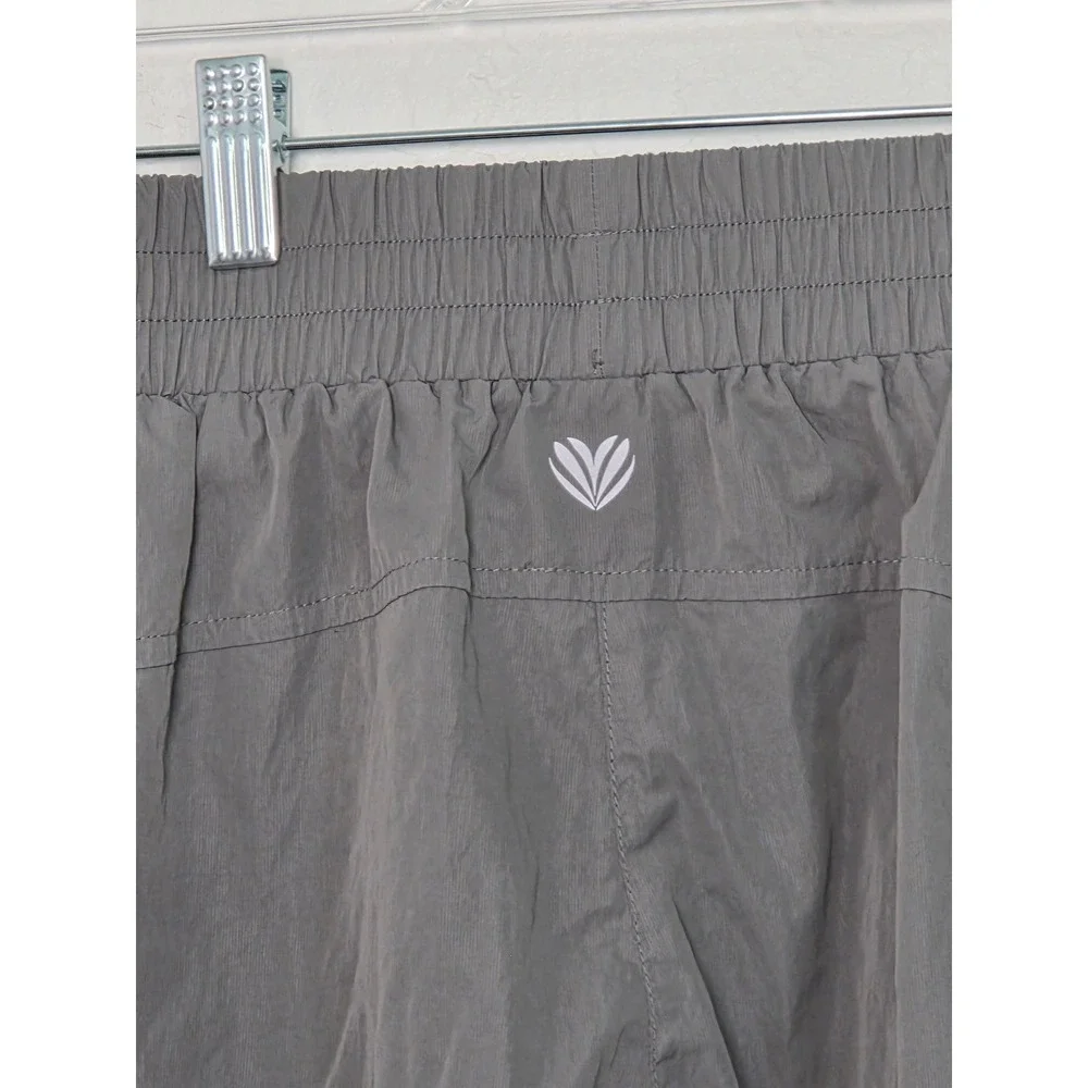 Forever 21 Grey Parachute Jogger Pants Y2K Bungee Knee Athleisure Small